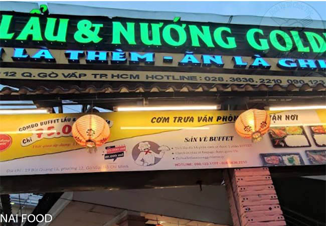 Buffet lẩu nướng Golden Way quận Gò Vấp