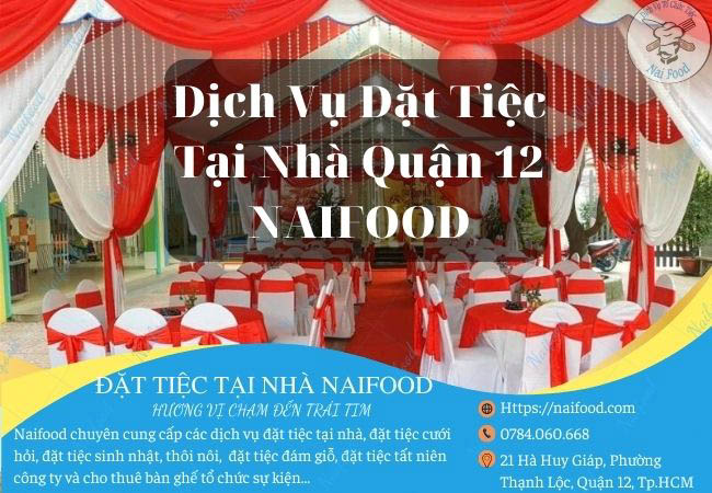 Dịch vụ đặt nấu tiệc tại nhà QUẬN 12 Naifood