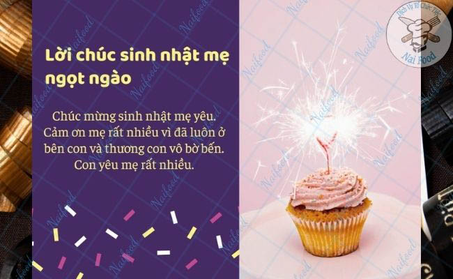 Mẫu thiệp chúc mừng sinh nhật mẹ với tình yêu vô bờ