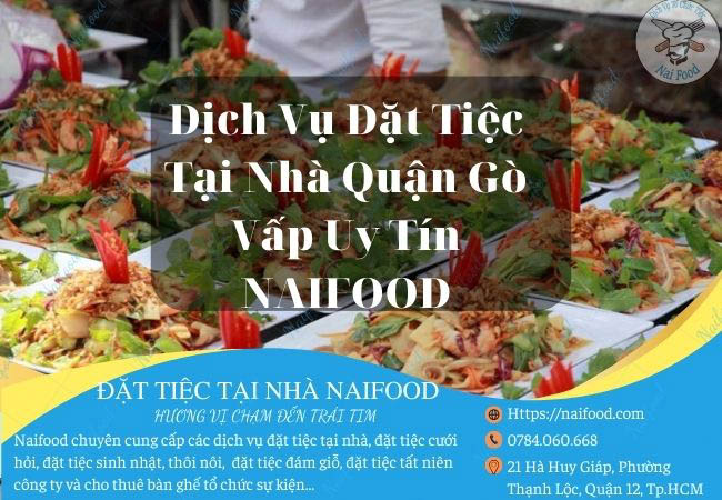 Dịch vụ nhận đặt nấu tiệc tại nhà quận gò vấp NAIFOOD