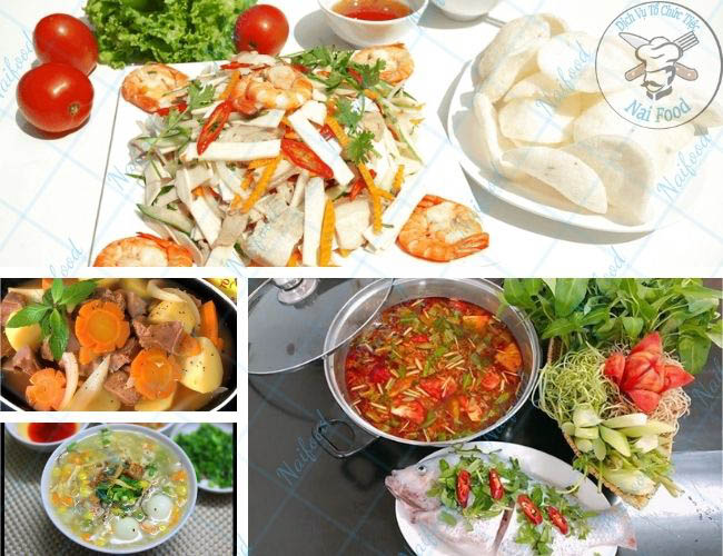 Thực đơn các món ngon đãi tiệc cưới miền nam