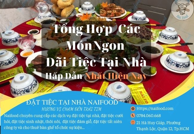 Thực đơn đãi tiệc tại nhà ngon