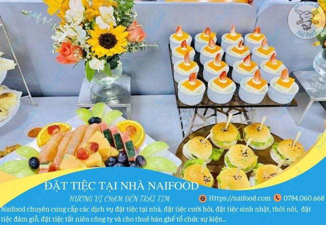 Thực đơn sinh nhật tiệc ngọt số 2