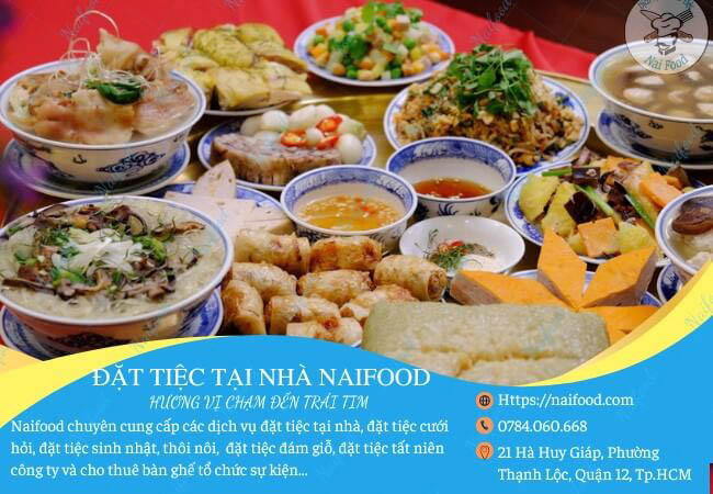 Dịch vụ đặt tiệc đám giỗ tại nhà Naifood