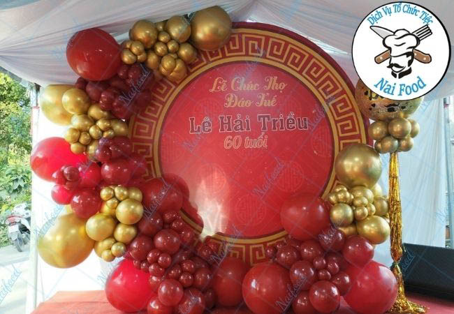 Mẫu trang trí mừng thọ 60 tuổi