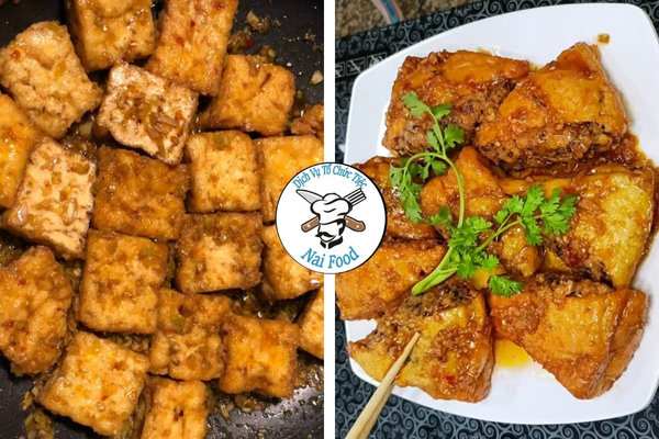 Đậu hũ kho sả ớt Đậu hũ kho sả ớt