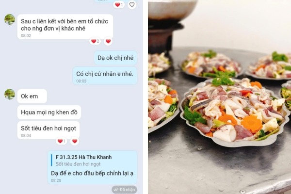 Khách hàng ở Biên Hoà khen món ăn ngon Khách hàng ở Biên Hoà khen món ăn ngon