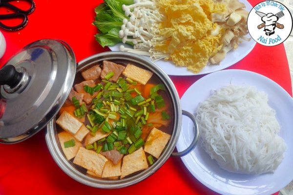 Lẩu nấm chay + bún Lẩu nấm chay + bún