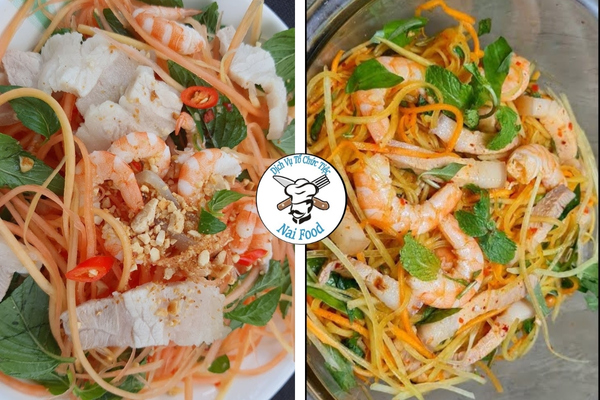 Nộm đu đủ tôm thịt Nộm đu đủ tôm thịt