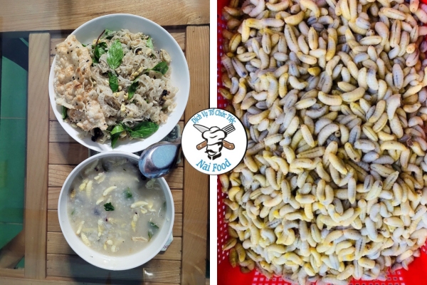 Cháo nhộng ong miền núi phía Bắc. Cháo nhộng ong miền núi phía Bắc.