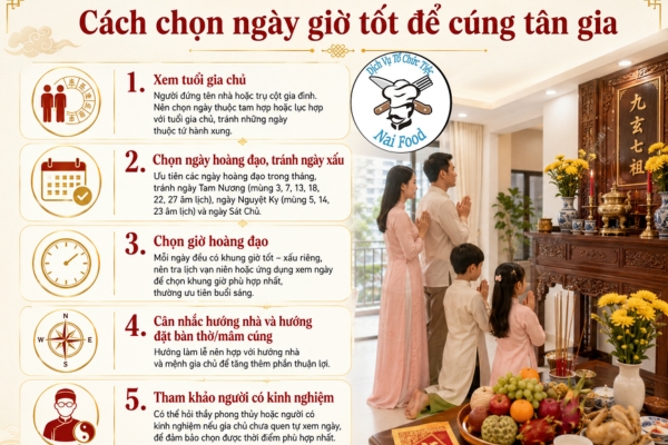 Cách chọn ngày giờ tốt để cúng tân gia