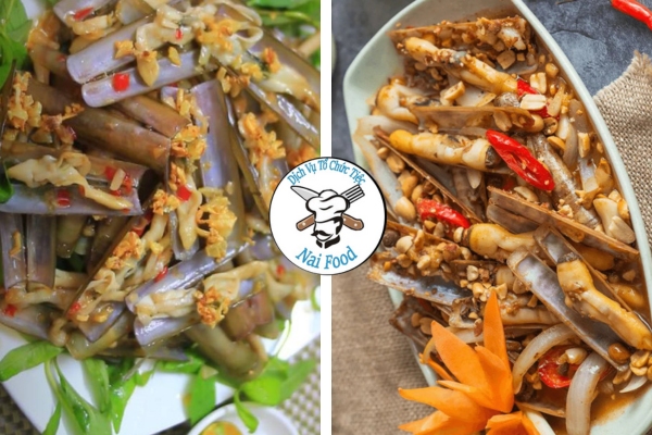 Ốc móng tay xào tỏi