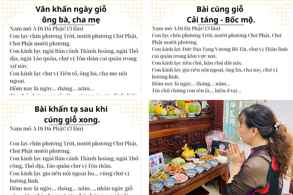 Nội dung bài cúng đám giỗ