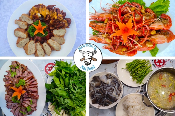 Thực đơn tổ chức tiệc được anh Quận lựa chọn. Thực đơn tổ chức tiệc được anh Quận lựa chọn.