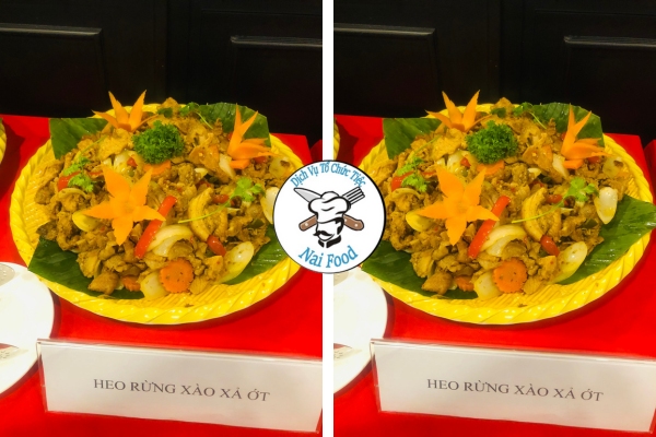 Heo rừng xào xả ớt Heo rừng xào xả ớt