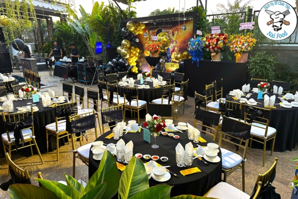 Không gian bữa tiệc sinh nhật