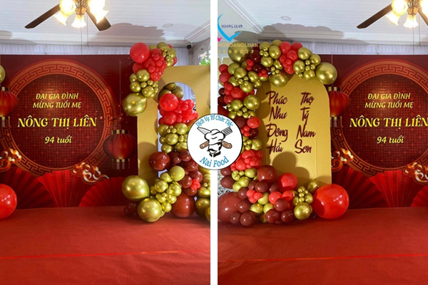 Trang trí tiệc mừng thọ Trang trí tiệc mừng thọ