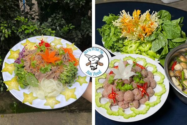 Thực đơn buffet cho tiệc giáng sinh.