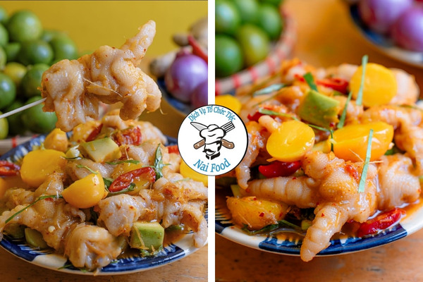 Chân gà sốt thái