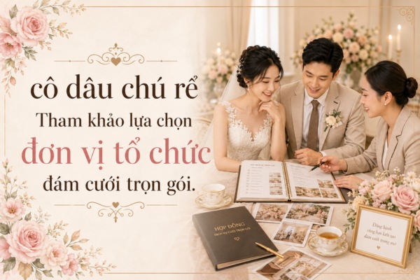 Tham khảo lựa chọn đơn vị tổ chức đám cưới trọn gói.
