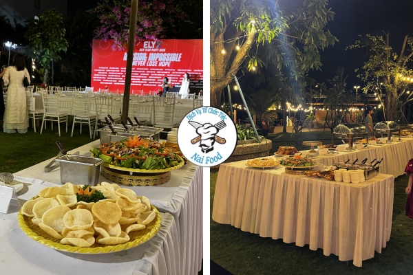 Các lưu ý khi tổ chức tiệc buffet ngoài trời cần biết.