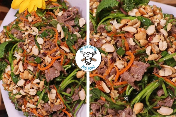Gỏi bò rau muống.