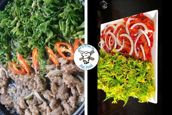 Bò né bông thiên lý