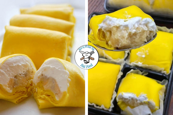 Bánh crepe sầu riêng