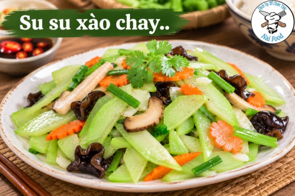 Su su xào chay.