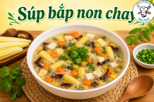 Súp bắp non chay
