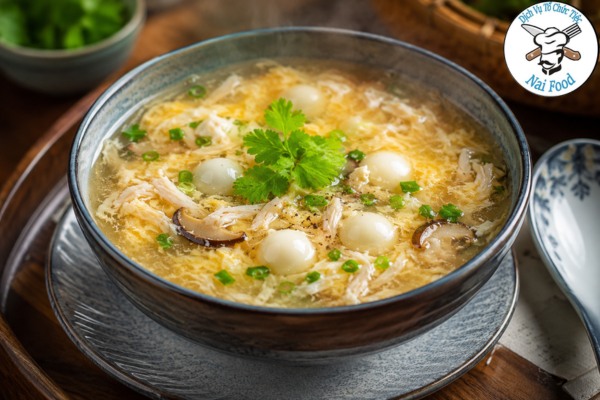 Soup cua trứng cút