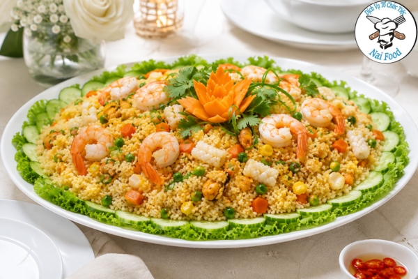 Cơm chiên hải sản.