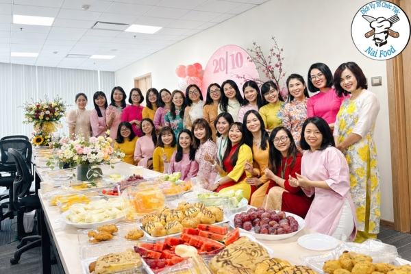 Naifood tổ chức tiệc 20 10 cho trường học ở TPHCM