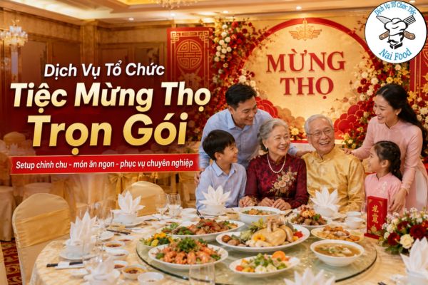 Dịch vụ đặt tiệc mừng thọ Trọn Gói tại nhà
