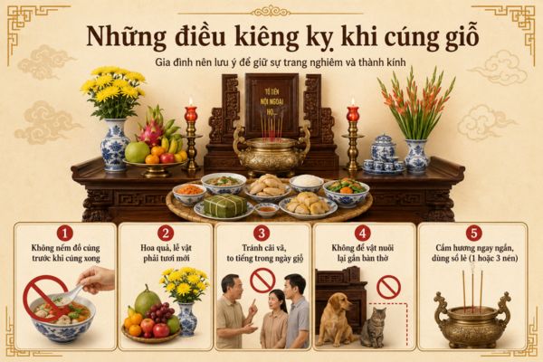 Những điều kiêng kỵ khi cúng giỗ