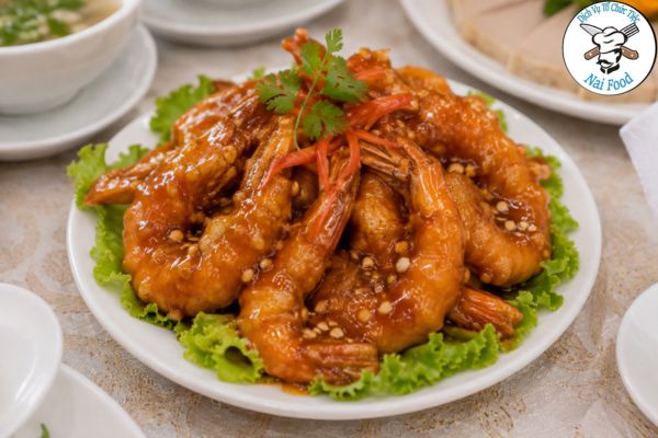 Tôm chiên xù sốt me
