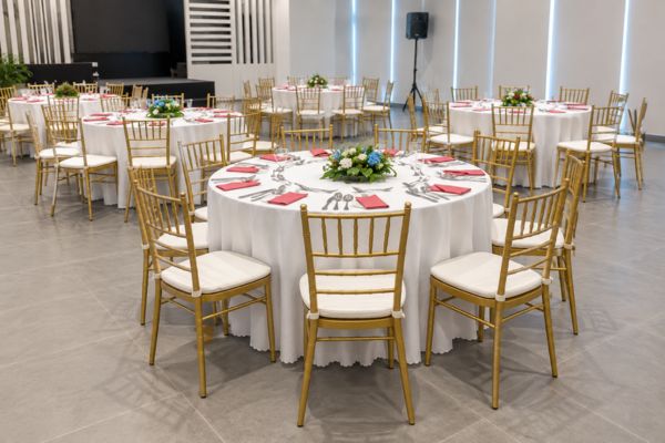 Giới thiệu dịch vụ cho thuê bàn ghế Tiffany Naifood.