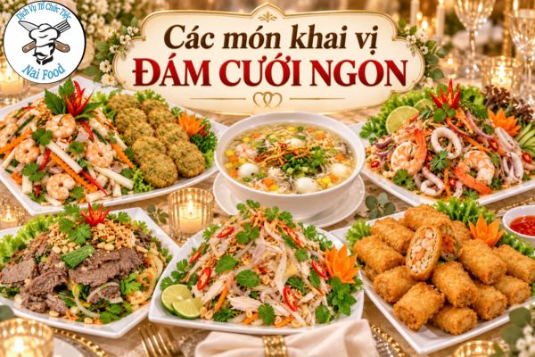 Các món khai vị đám cưới ngon