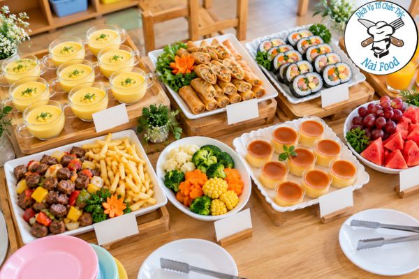 Gợi ý các thực đơn buffet cho trẻ mầm non