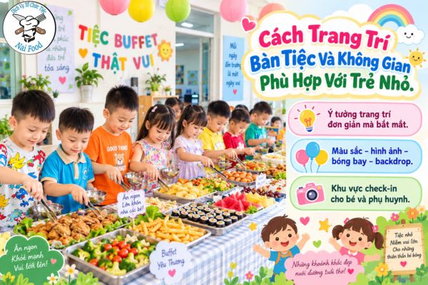 Cách Trang Trí Bàn Tiệc Và Không Gian Phù Hợp Với Trẻ Nhỏ.