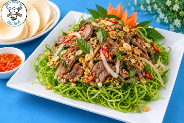 Gỏi bò rau muống.