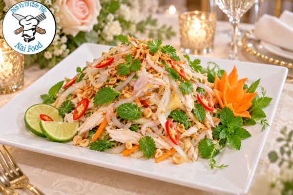 Gỏi gà xé phay.