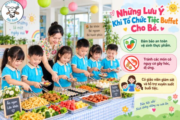 Những Lưu Ý Khi Tổ Chức Tiệc Buffet Cho Bé.