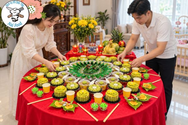 Chuẩn bị mâm cúng đầy tháng cho bé