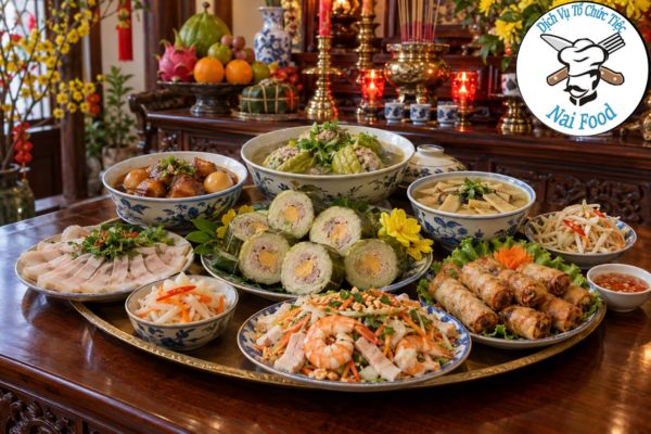 Mâm cúng tất niên đầy đủ