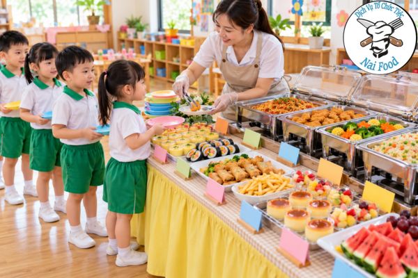 Thực đơn buffet cho trẻ mầm non