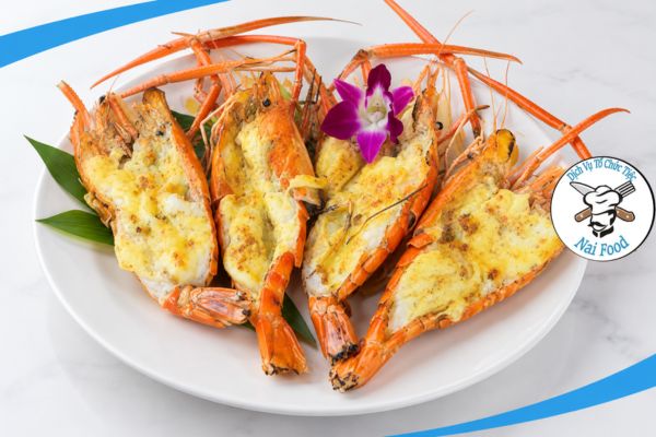 Tôm càng nướng phô mai.