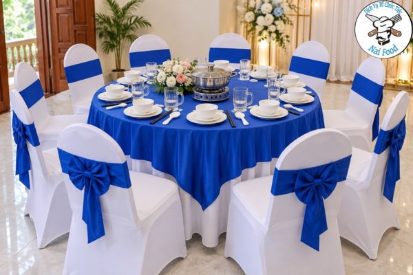Cho thuê bàn ghế tựa bộc nơ