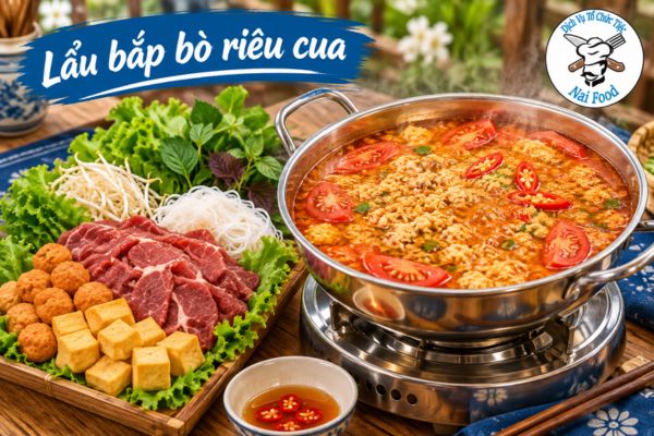 Lẩu bắp bò riêu cua