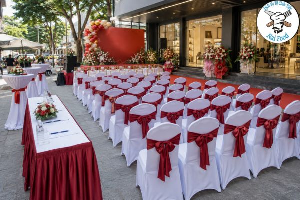 Setup tiệc khai trương sang trọng trọn gói